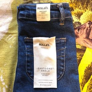ROLLA’S Eastcoast Ankle Skinny High Rise NWT 25